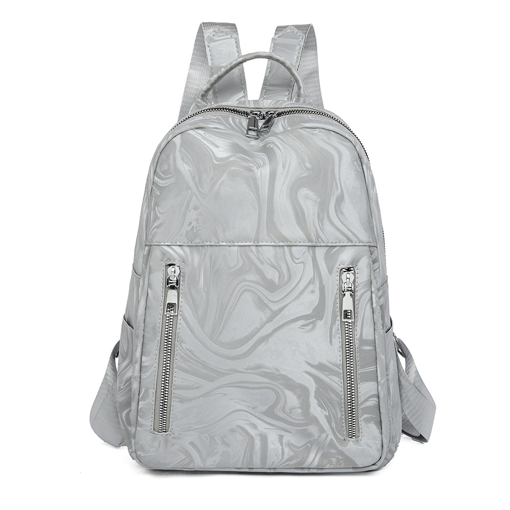 2024 nueva mochila de cuero suave para mujer de alta gama, mochila de viaje de gran capacidad a prueba de agua simple de moda