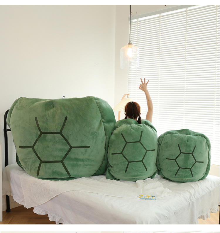 Zhao Lusi's Same Style Turtle Shell Wearable Clothing Plush Toy Oversized Turtle Shell Pillow Doll Plushie