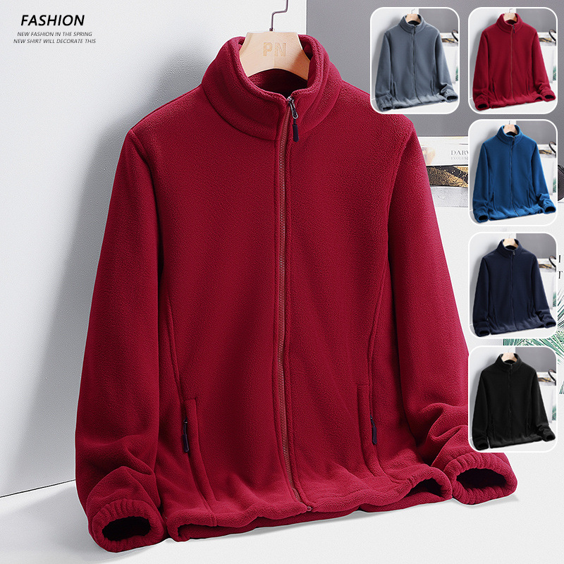 Autumn and Winter Thickened Fleece Tops for Men, Warm Thickened Fleece Jackets, Men's Trendy Versatile Jackets, Inner Lining for Women