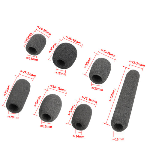 Conference microphone microphone cotton windproof and spray-proof sponge ball non-disposable sponge cover gooseneck microphone sponge