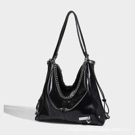多用托特包女2026春夏新款链条hobo大容量学院风双肩包女通勤百搭