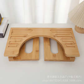 定制竹木马桶凳卫生间垫脚脚踏凳浴室折叠厕所蹲马桶坐便凳