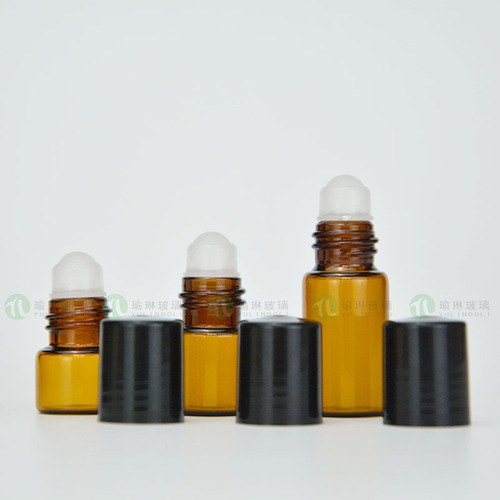 Rolling ball bottle 1ml 2ml 3ml rolling ball bottle essential oil dispensing bottle small glass bottle cosmetic dispensing bottle