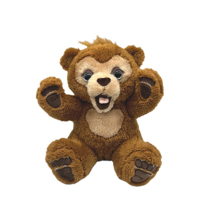 Genuino oso muñeca mascota amigo peluche curioso oso peluche mascota pequeño Tigre juguete Niña