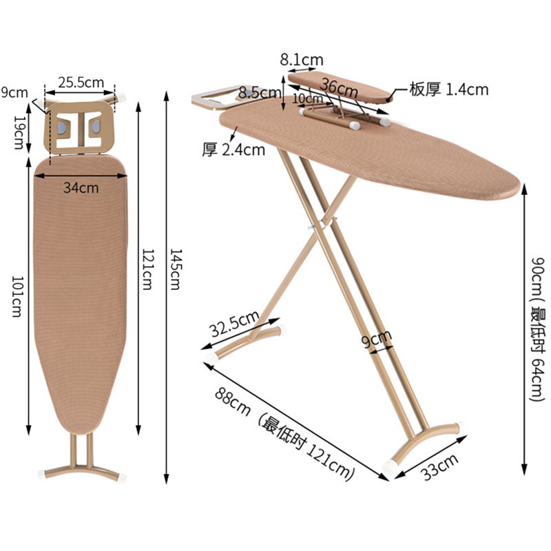 Ou runzhe tabla de planchar del hogar paño a prueba de calor de alta pierna plegable tabla de planchar portátil aislamiento térmico plancha eléctrica ropa tabla de planchar