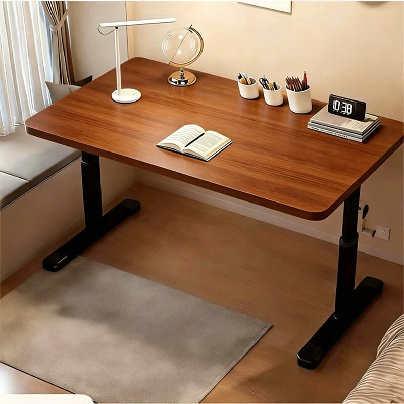 Manual Adjustable White Desk, Thickened and Simple Design, Children's Study Desk, Dormitory Study Room, Home Computer Desk