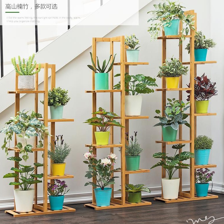 Soporte de flores vertical para comercio exterior, estante de plantas en maceta de varias capas para sala de estar, soporte para macetas, soporte vertical para flores de exterior.