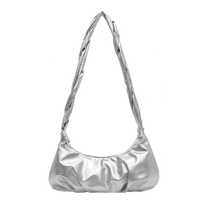 Este año, la moda popular en línea, mochila de hombro de temperamento plegado, 2023 verano, bolsas de brazo de mujer de viaje.