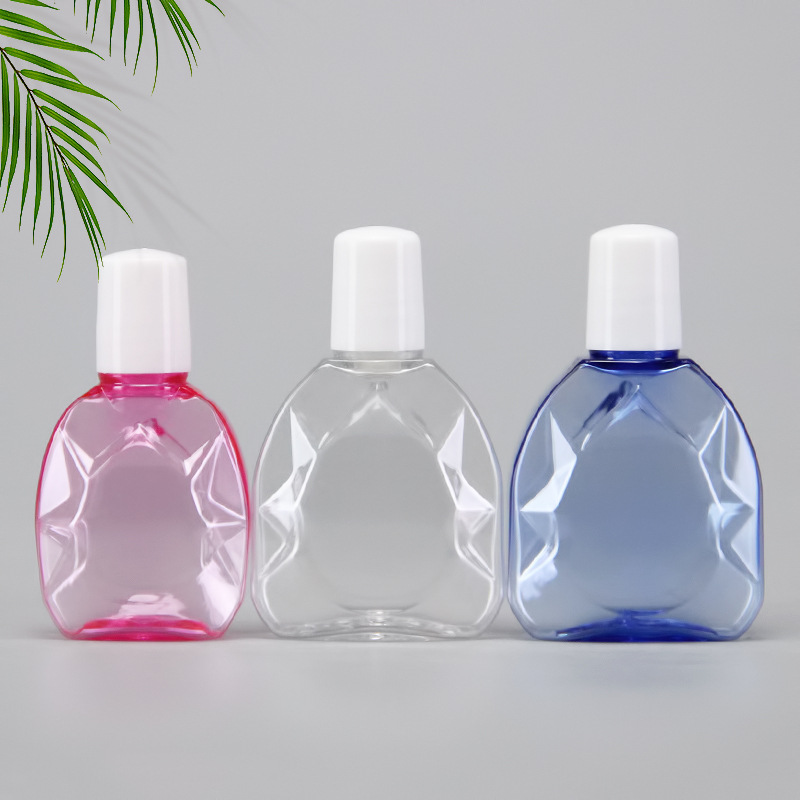 PET现货10ml15ml菱形花型透明眼药水瓶 塑料滴液挤压瓶