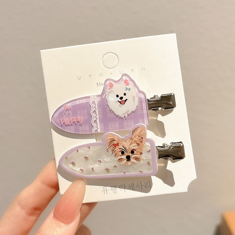 Crema ondulado punto arco clip para el cabello de la mujer adorable lateral cabello roto frisa clip de boca de pato clip para la niña clip para el cabello