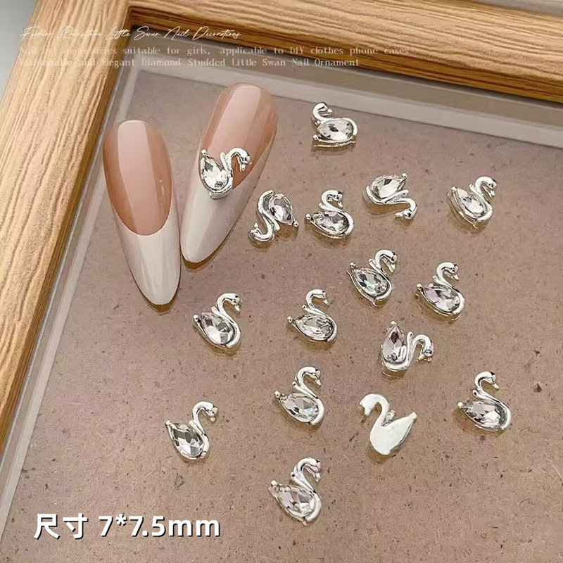 New Stereo Little Swan Nail Art Jewelry, Exquisite and Versatile Nail Art Diamonds, Popular Nail Art Decoration DIY Accessories New Stereo Little Swan Nail Art Jewelry, Exquisite and Versatile Nail Art Diamonds, Popular Nail Art Decoration DIY Accessories