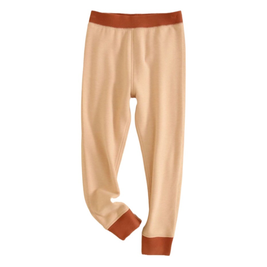 Children's Warm Pants Double-layer Thickened Inner Wear Autumn and Winter fleece-lined Autumn Pants Boys and Girls Thickened Leggings Baby Pants