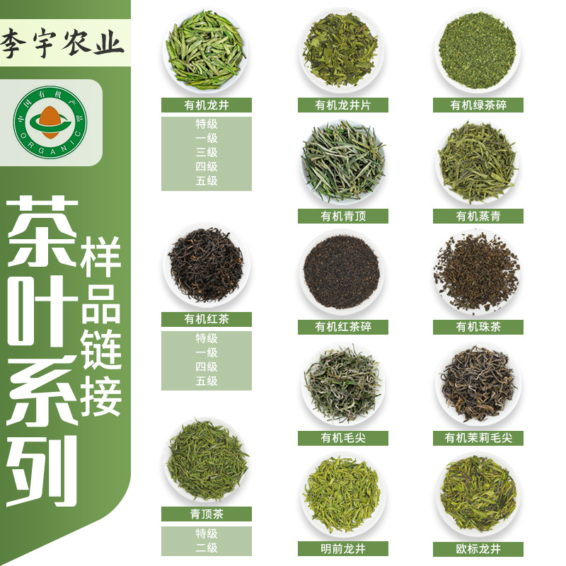 有机绿茶红茶拿样 2023新茶龙井特级 杭州千岛湖有机茶叶样品50g