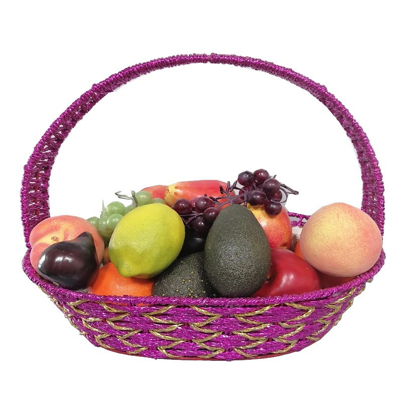 Cestas de frutas de caña ecológicas Cestas de regalos de regalo de Año Nuevo del Medio Otoño Cestas de regalos de negocios Cestas de regalos al por mayor