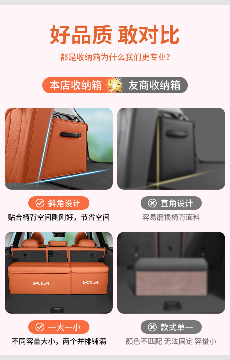 Kia Sportage K2 Aopao K4 Sportage K5 Carnival Ev5 Yipao Sorento Trunk Storage Box