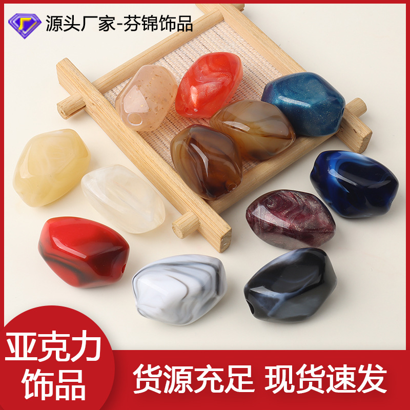 芬锦饰品大号复古风情款吊坠异形大孔串珠扣绳扣吊扣装饰配件