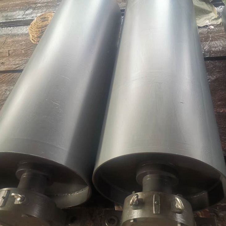 Producción de rodillos de recubrimiento de goma de redirección de transmisión de cinta transportadora modelo 800 * 1150 ancho de banda 1000 espesor de piel