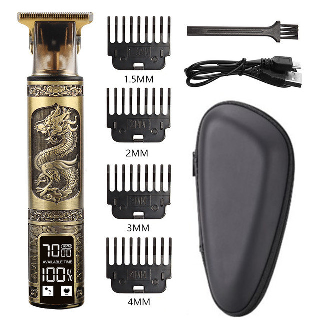 Corte de pelo eléctrico transfronterizo al por mayor retrógrado tallado impulsor eléctrico cabeza baldía de aceite impulsor eléctrico cortadora de plástico afeitar