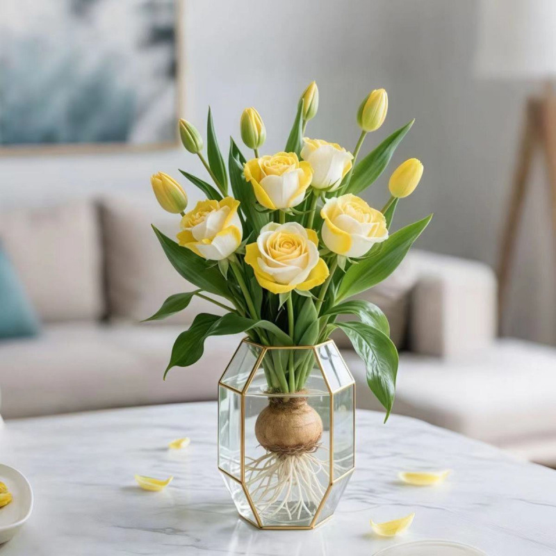 浓香型玫瑰花驱蚊虫好养水培耐寒热花卉办公室内绿植盆栽