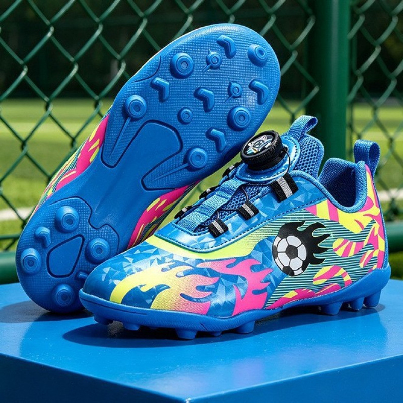 Zapatillas Deportivas Infantil con Botón Giratorio, Resistentes al Impacto, para Entrenamiento Profesional