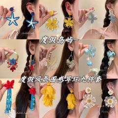 誇張された個性のヒトデイヤリング女性の休暇スタイル夏の海辺旅行デザインイヤリングイヤリング写真アクセサリー