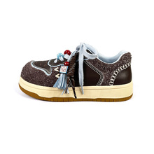 【真皮】可定制长毛绒小众设计休闲时尚百搭舒适板鞋女鞋鞋子