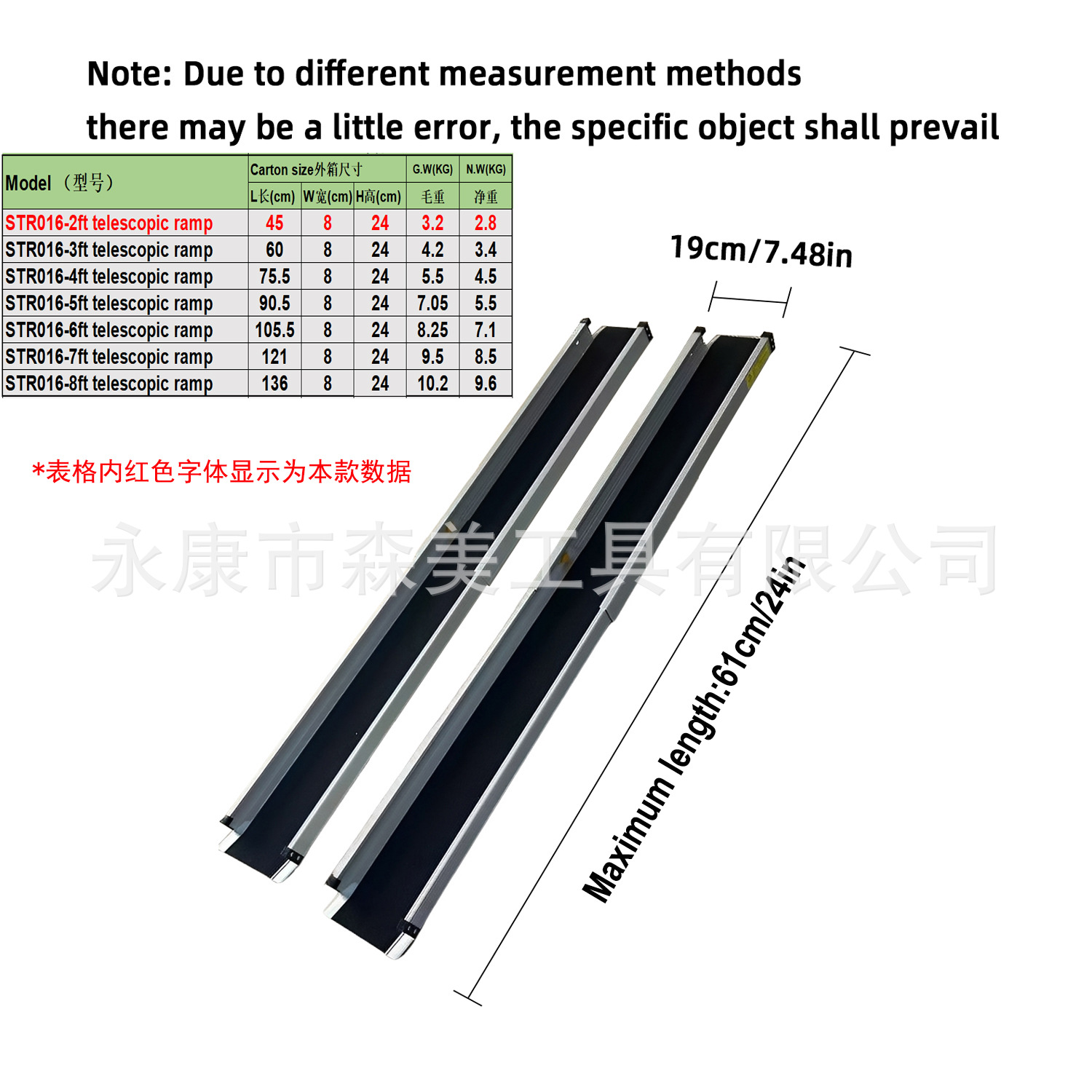 2FT(핸드백 제외 2개) 길이 60*폭 18.9cm, 단축 길이 45cm