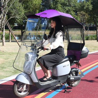 Elektromobil üçün ön şüşə çətiri (günlük) quick-release rain cover, motorcycle - hsrequires-assemblyfully-retractable-folding-shed-extra-large-lifting-window-purple-default-item