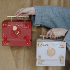 中国風の花と満月のお土産ギフトボックス印刷ホットスタンピングロゴソースメーカー在庫卸売48時間発送