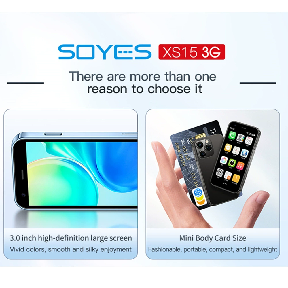 Трансграничный мини-смартфон Soyes XS15 на иностранном языке с поддержкой Android и двух сетей 3G. Приложение Google.