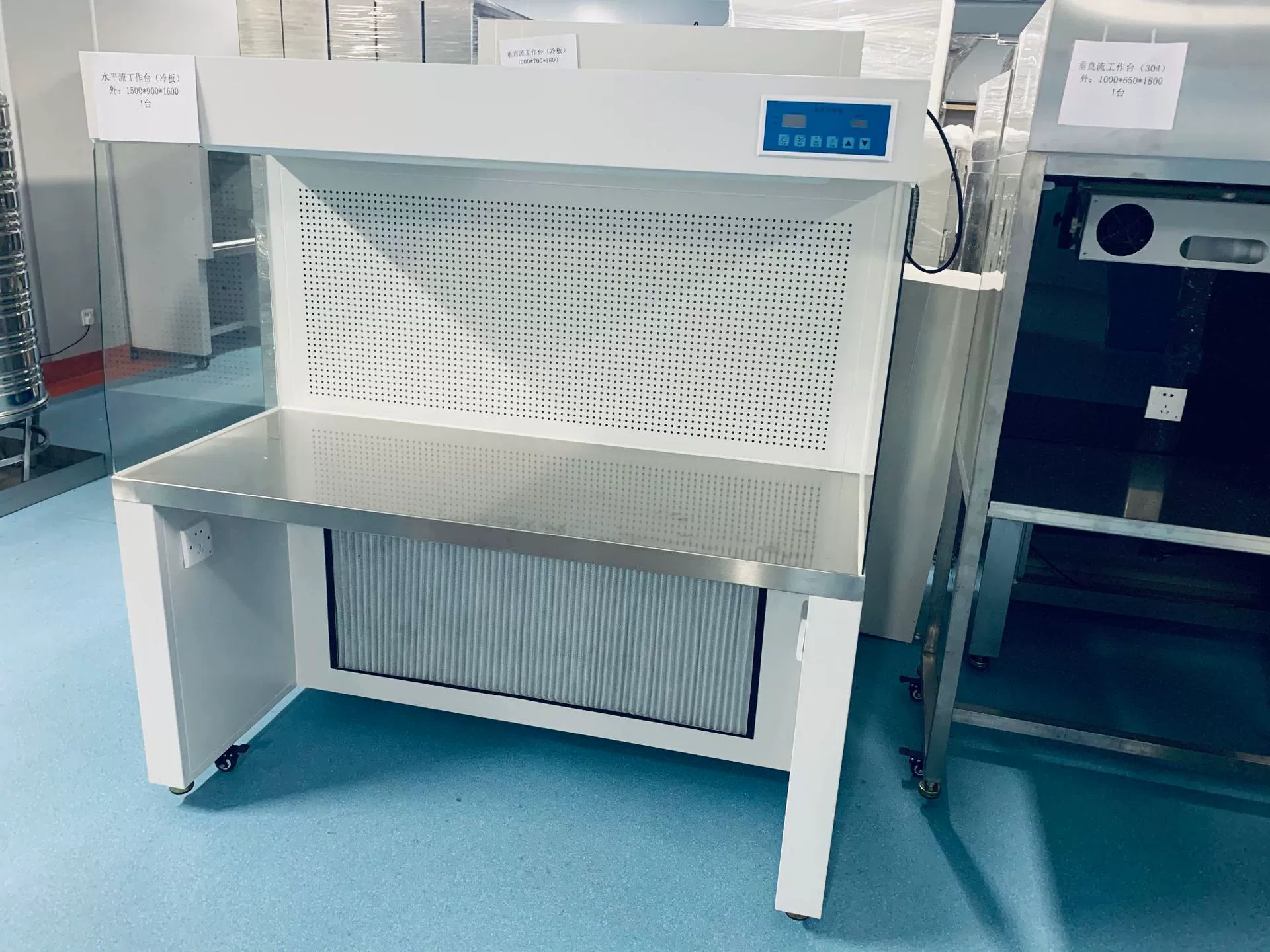 Ультра-чистый верстак для одного человека, односторонний лабораторный верстак из нержавеющей стали, вертикальный верстак для очистки подачи воздуха