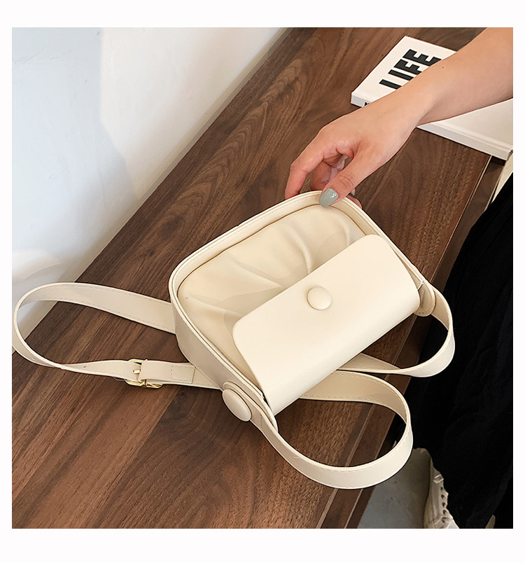 Wholesale Solid Color Shoulder Crossbody Saddle Bag Nihaojewelry display picture 139