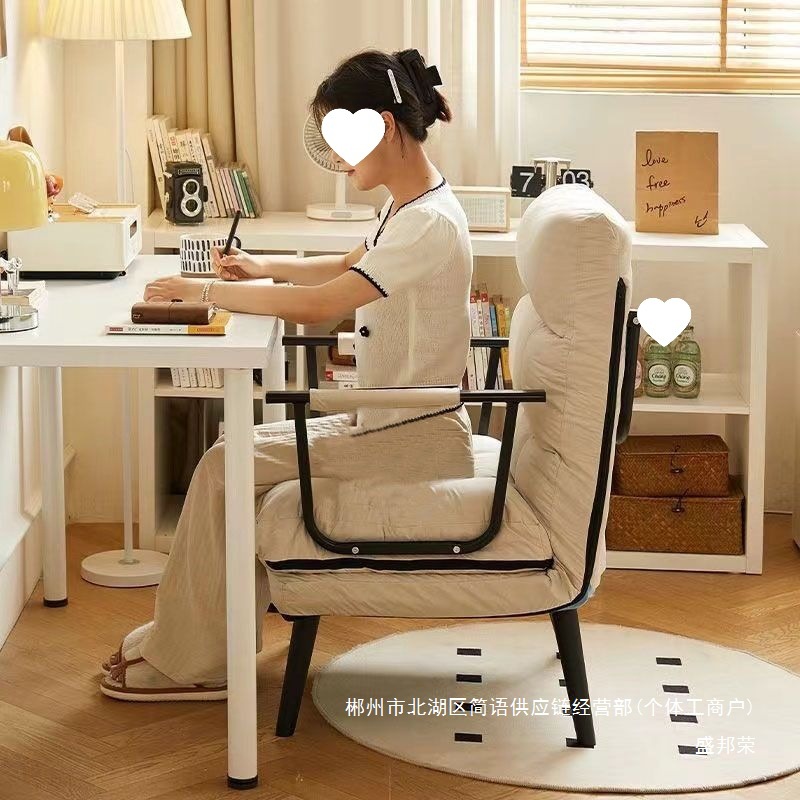 Factoria directa de la silla de reclinación plegable de oficina siesta cama de almuerzo doble silla dormitorio doméstico se puede acostar respaldo de asiento