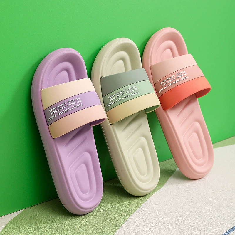 Женские летние домашние и уличные тапочки для пар, легкие Нескользящие утолщенные Тапочки для ванной без запаха с мягким дном для мужчин