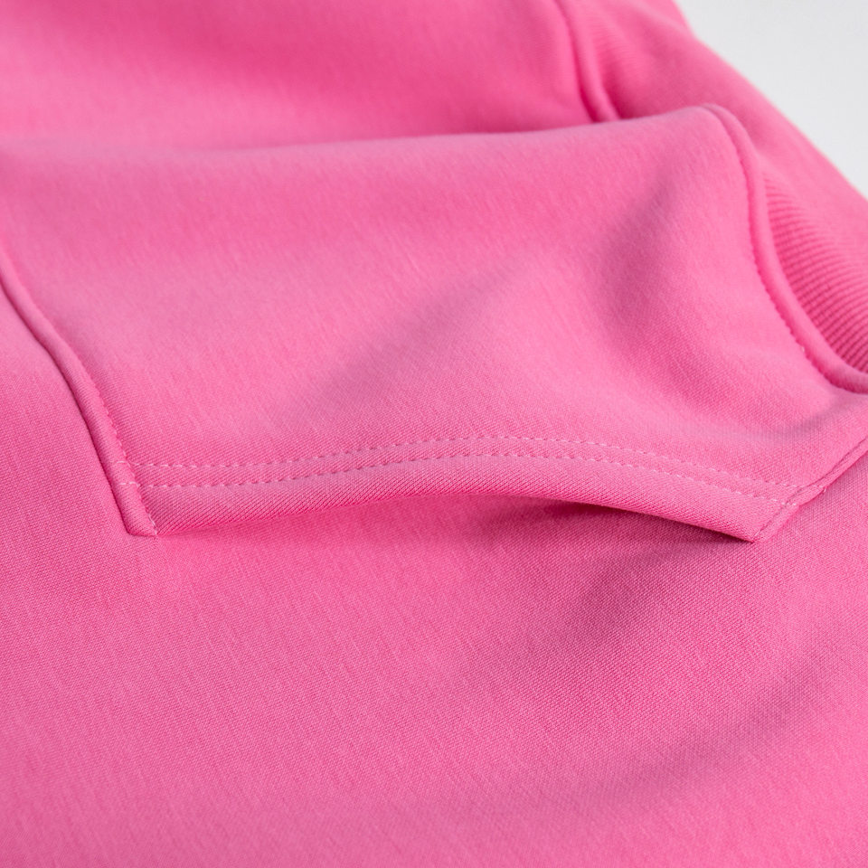 Áo hoodie nỉ lông dáng rộng có mũ và túi, tay dài, dáng unisex — Màu cà phê, Màu hồng, Màu xám, Màu đen chi tiết 23