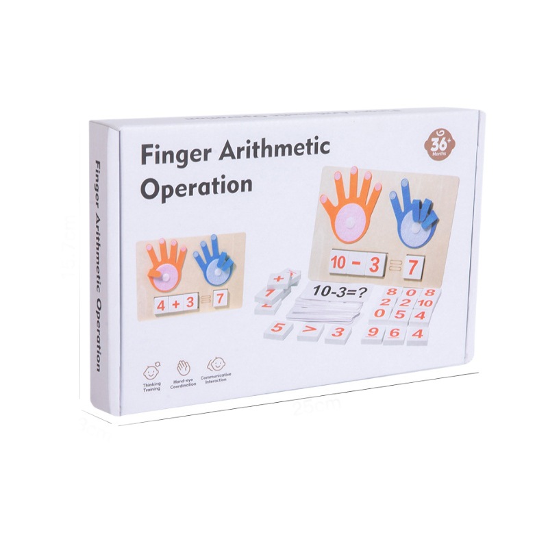 Juguetes transfronterizos CE / CPC Amazon Número de dedos Juguetes matemáticos Digitales Descomposición de operaciones Juguetes de iluminación Puzzle 3 +