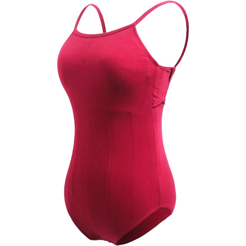 Ropa de baile de las mujeres apretado backless Correa Ballet mono verano adulto práctica ropa entrenamiento básico traje de cuerpo