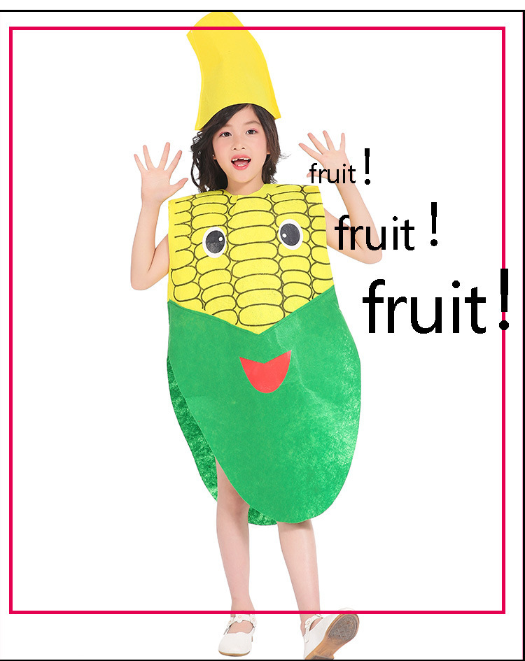 六一儿童节水果服装蔬菜幼儿园环保时装秀万圣节南瓜舞台演出服详情6
