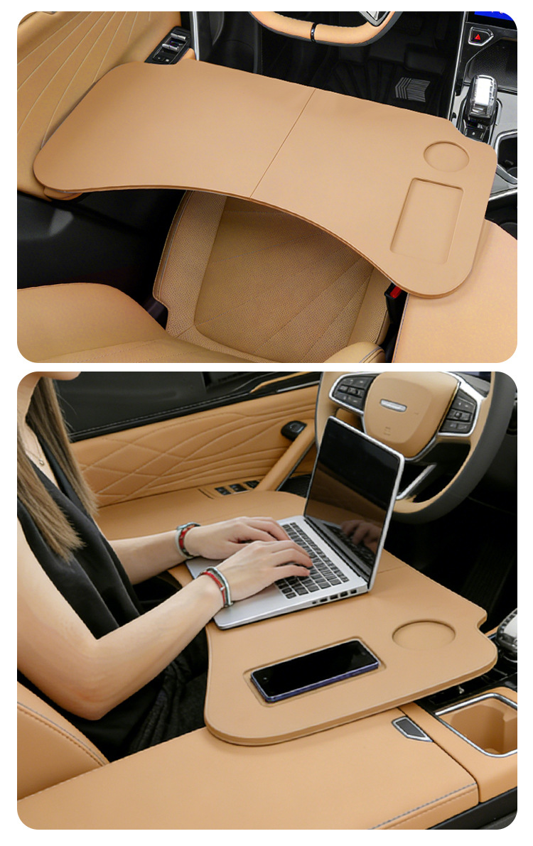 Suitable for Geely Boyue L Folding Small Table Board, Car Laptop Table, In-Car Dining Table, Car Interior Accessories