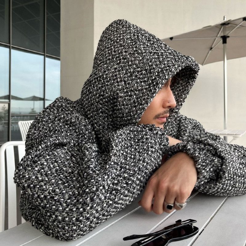 High-End Stylish Hoodie for Men, Spring and Autumn Style, High Street Hooded Trendy Brand, Cool Street Style, Casual Versatile Jacket