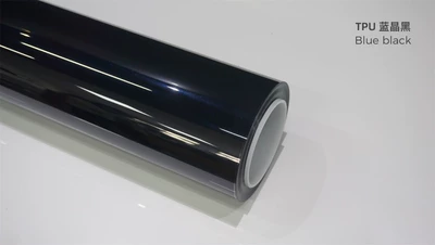 Auto Color Change Film — Car color change film TPU pearl - tpu-blue-crystal-black-dry-paste-without-baking-15215-m