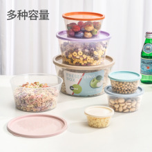 跨境塑料保鲜盒食品级微波炉专用点心盒私房菜打包盒水果便当盒