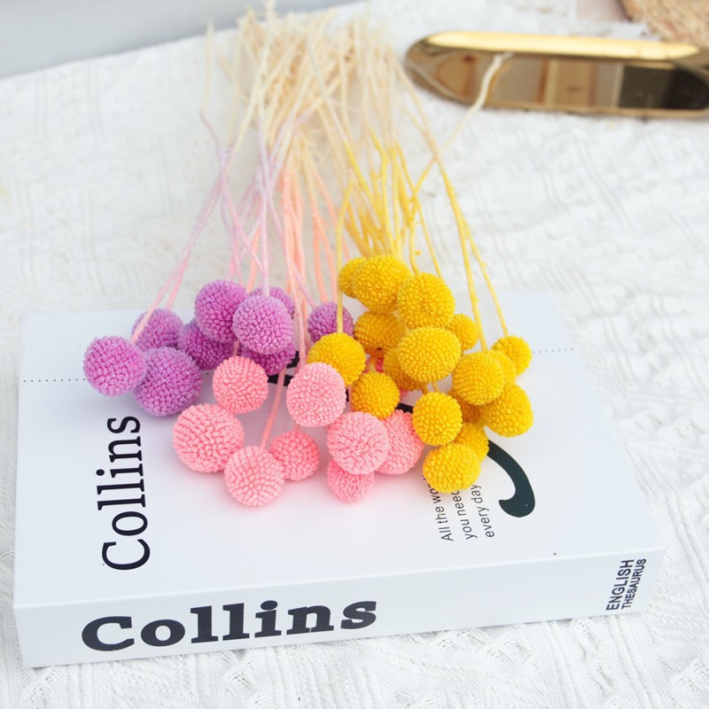Bouquet DIY Materials Floral Props Home Decoration Gold Ball Eternal Flower_voghion.com