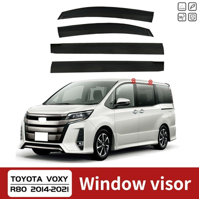 Car Window Rain Shield, Rain shield - standard-packaging-without-logo-toyota-voxy-voxy-mk3-r80-2014-2021-no-bright-strips-rain-shield
