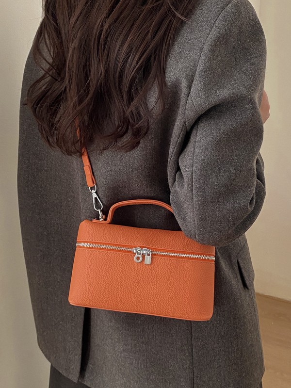 Bolso de mano de nicho retro para mujeres 2026 nuevo estilo extranjero bolso de caja simple bolso de hombro casual de alto nivel bolso de mujer image 4