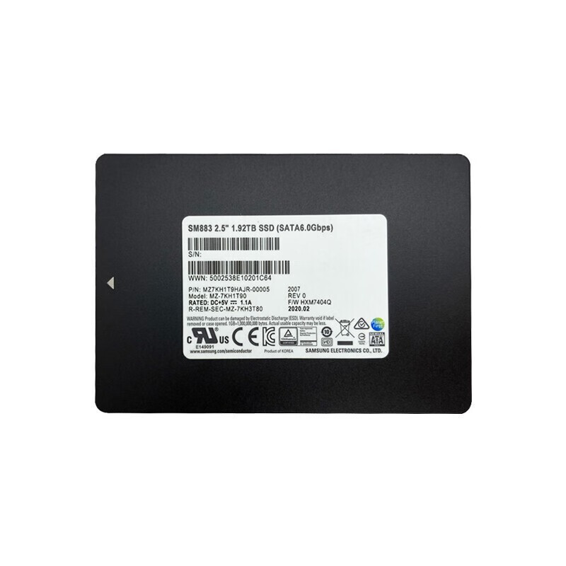 Samsung PM893 Enterprise SSD solid -state hard disk applicable server 960G 1.92T SATA3.0 interface