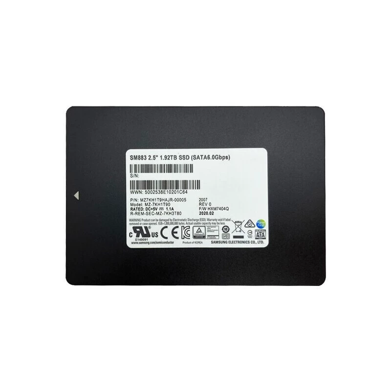 Samsung PM893 Enterprise SSD solid -state hard disk applicable server 960G 1.92T SATA3.0 interface