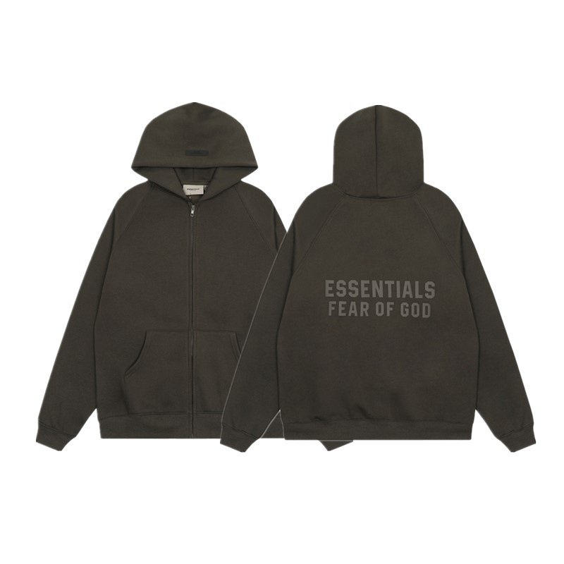 FOG ESSENTIALS letras de silicona estereoscópica hombres y mujeres americanos camisa con sudadera con sudadera con sudadera image 55