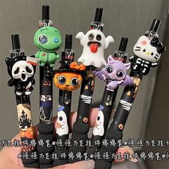 怪怪万圣绵绵中性笔ins风高颜值少女心黑色按动笔海绵超软学生笔