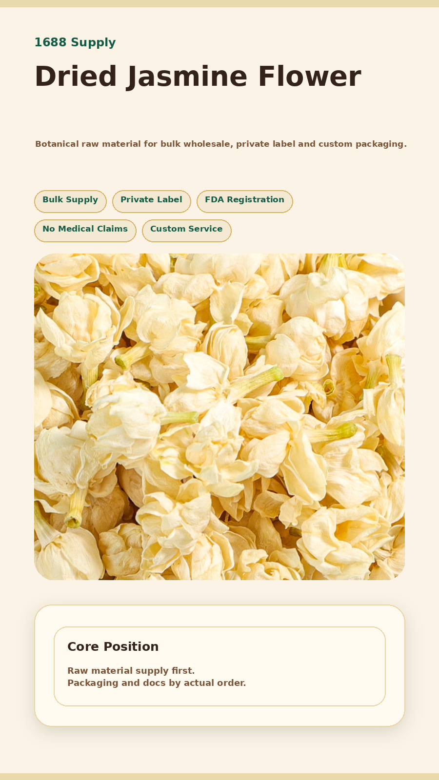 Jasmine Snow Ball Tea Mo Li Hua 500g Dried Jasmine Flower Herbal Infusion for Daily Brewing overview